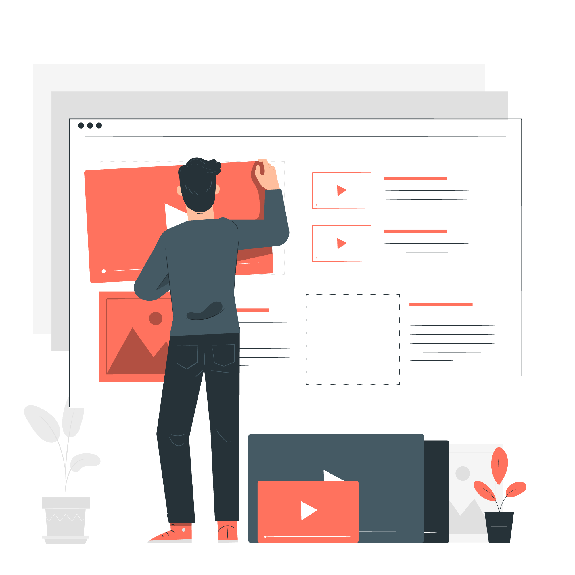 Minimalist graphic prevent art theft with framed artwork and thief icon